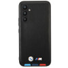 BMW BMHCSA5422PTDK Leather Stamp Tricolor etui twarde na Samsung Galaxy A54 (A546), czarne