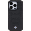 BMW BMHCP15X22RPSK Leather Seats Pattern etui twarde na Apple iPhone 15 Pro Max, czarny