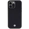 BMW BMHCP15X22RFGK etui Leather Diamond Pattern do Apple iPhone 15 Pro Max, czarne
