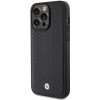 BMW BMHCP15L22RFGK etui Leather Diamond Pattern do Apple iPhone 15 Pro, czarne
