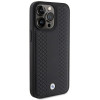 BMW BMHCP15L22RFGK etui Leather Diamond Pattern do Apple iPhone 15 Pro, czarne