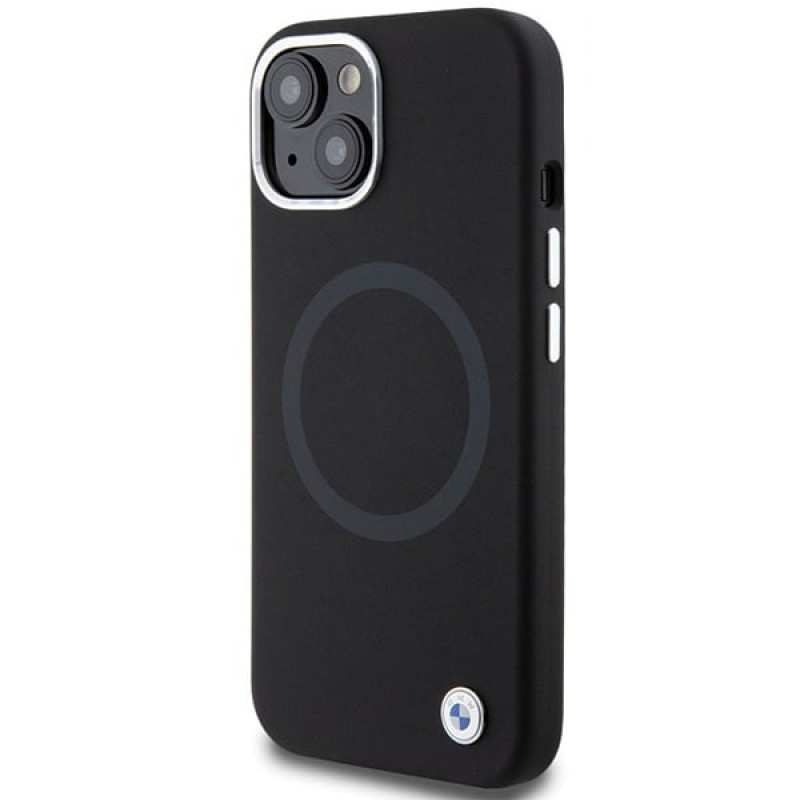 BMW BMHMP15SSILBK2 Signature Liquid Silicone MagSafe etui dla Apple iPhone 15, czarny