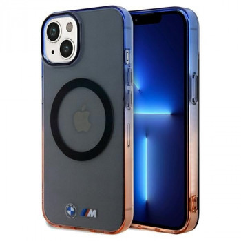 BMW BMHMP15MHTGE Gradient Bumper MagSafe Hardcase do Apple iPhone 15 Plus / 14 Plus, szary