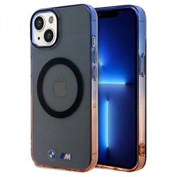 BMW BMHMP15MHTGE Gradient Bumper MagSafe Hardcase do Apple iPhone 15 Plus / 14 Plus, szary