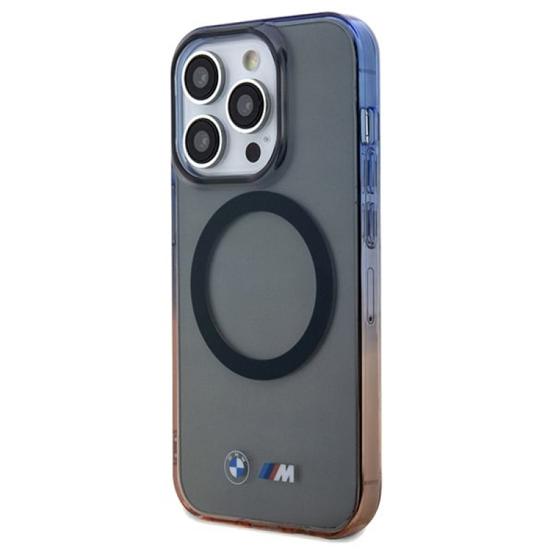 BMW BMHMP15XHTGE Gradient Bumper MagSafe etui twarde na Apple iPhone 15 Pro Max, szary