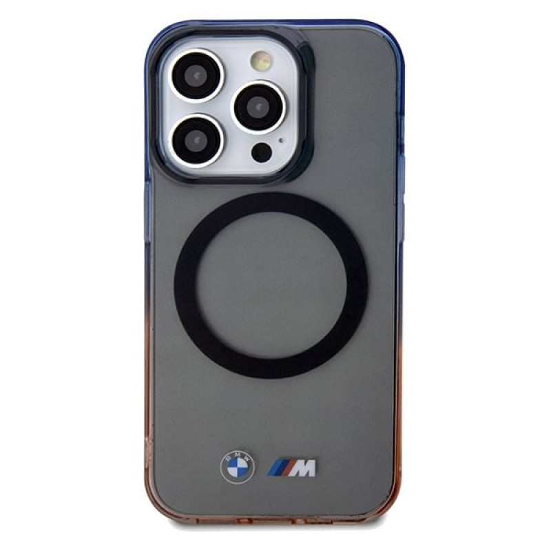 BMW BMHMP15XHTGE Gradient Bumper MagSafe etui twarde na Apple iPhone 15 Pro Max, szary