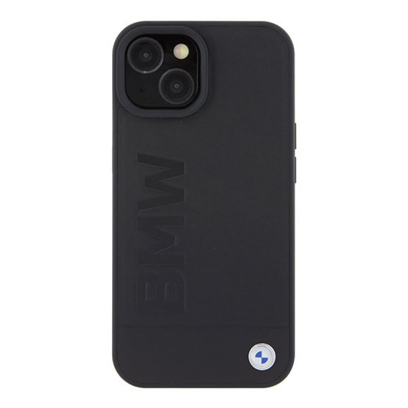 BMW BMHMP15SSLLBK Signature Logo Imprint MagSafe etui twarde na Apple iPhone 15, czarny