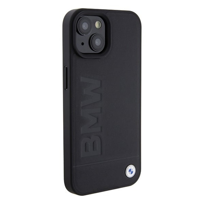 BMW BMHMP15SSLLBK Signature Logo Imprint MagSafe etui twarde na Apple iPhone 15, czarny