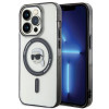 Karl Lagerfeld KLHMP15LHKHNOTK IML Karl's Head MagSafe etui twarde dla Apple iPhone 15 Pro, przezroczyste