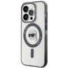 Karl Lagerfeld KLHMP15LHKHNOTK IML Karl's Head MagSafe etui twarde dla Apple iPhone 15 Pro, przezroczyste