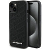 Karl Lagerfeld KLHCP15SPQKPMK Quilted K Pattern etui twarde dla Apple iPhone 15, czarny