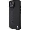 BMW BMHCP15MSLLBK Leather Hot Stamp Hardcase do Apple iPhone 15 Plus / 14 Plus, czarny