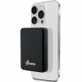 Guess GUPBM3ALGSGK Powerbank 3000 mAh, 5 W, MagSafe Metal Script Logo, czarny