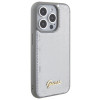 Guess GUHCP15XPSFDGSS Sequin Script Metal twarde etui na Apple iPhone 15 Pro Max, srebrne