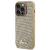 Guess GUHCP15LPMSDGSD Disco Metal Script Hardcase do Apple iPhone 15 Pro, Gold