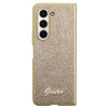 Guess GUHCZFD5HGGSHD Glitter Script Hardcase do Samsung Galaxy Z Fold5, złoty