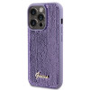 Guess GUHCP15XPSFDGSU Sequin Script Metal Hardcase do Apple iPhone 15 Pro Max, fioletowy