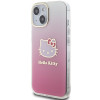 Hello Kitty HKHCP15SHDGKEP IML Gradient Electrop Kitty Head etui twarde na Apple iPhone 15 6.1", różowe