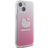 Hello Kitty HKHCP15SHDGKEP IML Gradient Electrop Kitty Head etui twarde na Apple iPhone 15 6.1", różowe