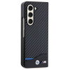 BMW BMHCZFD522NBCK Leather Carbon Hardcase do Samsung Galaxy Z Fold5, czarny