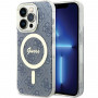 Guess GUHMP15XH4STB Apple iPhone 15 Pro Max etui twarde IML 4G MagSafe, niebieskie (outlet)