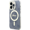 Guess GUHMP15XH4STB Apple iPhone 15 Pro Max etui twarde IML 4G MagSafe, niebieskie (outlet)