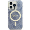 Guess GUHMP15XH4STB Apple iPhone 15 Pro Max etui twarde IML 4G MagSafe, niebieskie (outlet)