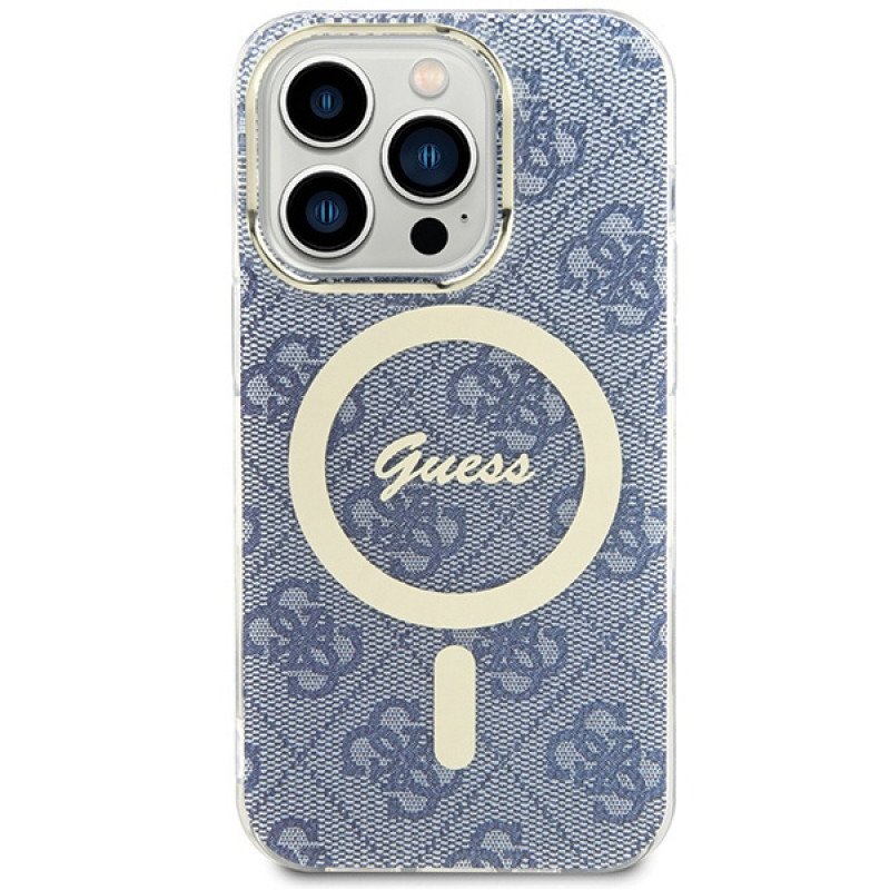 Guess GUHMP15XH4STB Apple iPhone 15 Pro Max etui twarde IML 4G MagSafe, niebieskie (outlet)