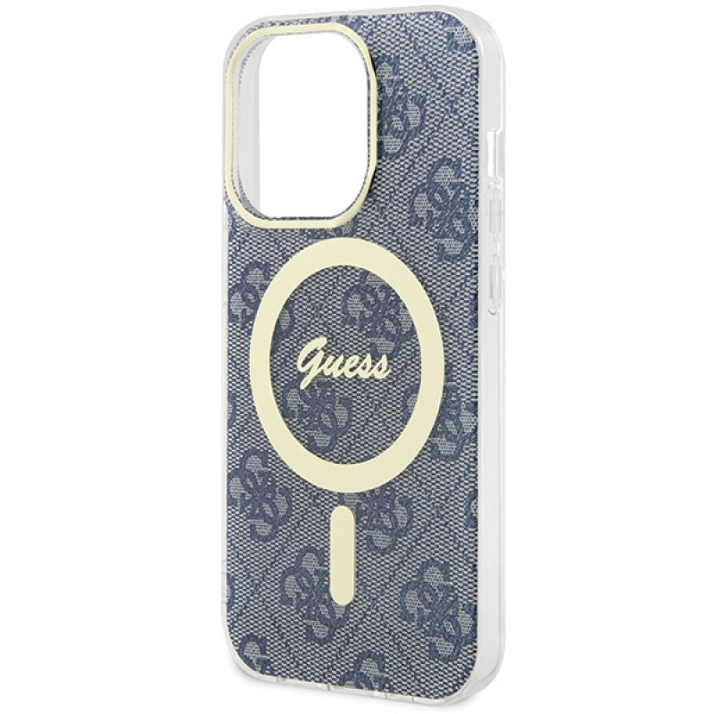 Guess GUHMP15XH4STB Apple iPhone 15 Pro Max etui twarde IML 4G MagSafe, niebieskie (outlet)