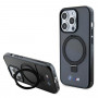 BMW BMHMP15LURSK Apple iPhone 15 Pro etui twarde Ring Stand M Collection MagSafe, czarny