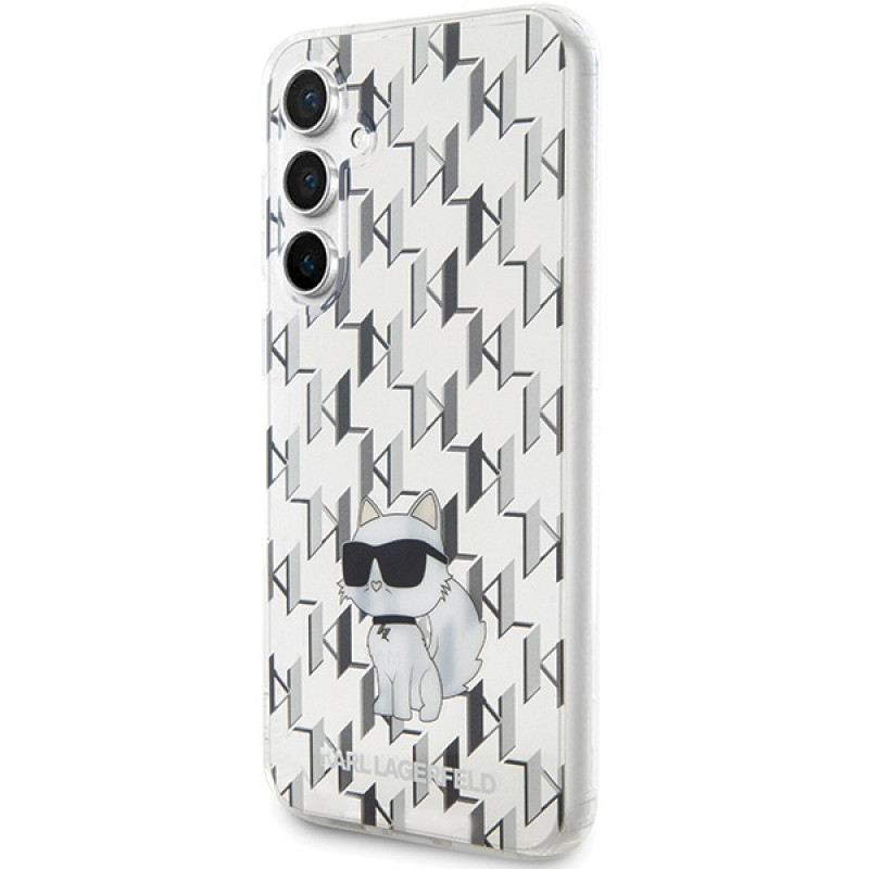 Karl Lagerfeld KLHCS23FEHNCMKLT Samsung Galaxy S23 FE (S711) etui twarde Monogram Choupette, przezroczyste