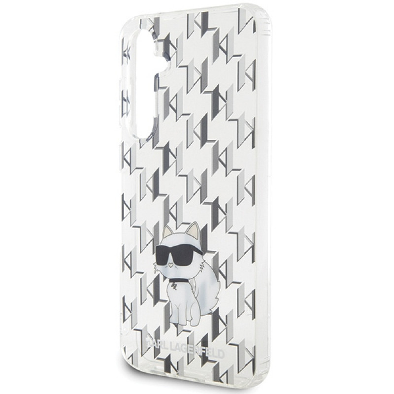Karl Lagerfeld KLHCS23FEHNCMKLT Samsung Galaxy S23 FE (S711) etui twarde Monogram Choupette, przezroczyste
