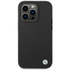 BMW BMHCP15LSILBK Apple iPhone 15 Pro etui silikonowe z metalowym logo, czarne