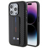 BMW BMHCP15LGSPCCK Apple iPhone 15 Pro etui twarde Grip Stand Smooth & Carbon, czarny