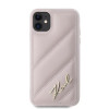 Karl Lagerfeld KLHCN61PQDSMGP Apple iPhone 11 / XR etui twarde Diagonal Quilted Script, różowy