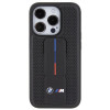 BMW BMHCP15LGSPPRK Apple iPhone 15 Pro etui twarde Grip Stand Smooth & Perforated, czarny