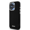 DKNY Apple iPhone 15 Pro etui twarde Liquid Silicone Small Metal Logo MagSafe, czarny