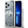 DKNY Apple iPhone 15 Pro Max etui twarde Liquid Glitter Big Logo, czarny