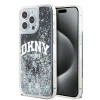 DKNY Apple iPhone 15 Pro Max etui twarde Liquid Glitter Big Logo, czarny