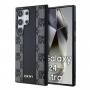 Etui MagSafe DKNY Leather Checkered Mono Pattern do Samsung Galaxy S24 Ultra, czarne
