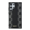 Etui MagSafe DKNY Leather Checkered Mono Pattern do Samsung Galaxy S24 Ultra, czarne