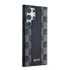 Etui MagSafe DKNY Leather Checkered Mono Pattern do Samsung Galaxy S24 Ultra, czarne