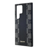 Etui MagSafe DKNY Leather Checkered Mono Pattern do Samsung Galaxy S24 Ultra, czarne
