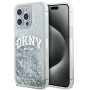 DKNY Apple iPhone 15 Pro Max etui twarde Liquid Glitter Big Logo