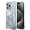 DKNY Apple iPhone 15 Pro Max etui twarde Liquid Glitter Big Logo