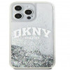 DKNY Apple iPhone 15 Pro Max etui twarde Liquid Glitter Big Logo