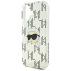Karl Lagerfeld Apple iPhone 16 etui twarde IML Karl Head Electroplated, przezroczyste