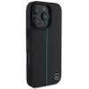 Mercedes MEHMP16L23RURBK Apple iPhone 16 Pro etui twarde MB Blue Line Leather MagSafe, czarny