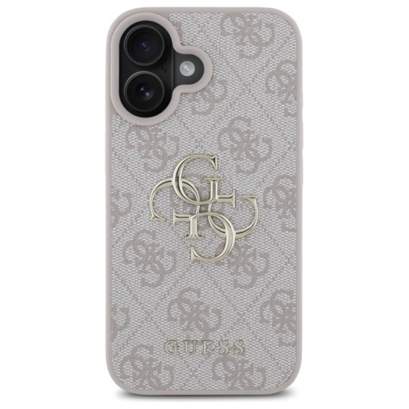Guess GUHCP16S4GMGPI Apple iPhone 16 etui twarde 4G Big Logo, różowy
