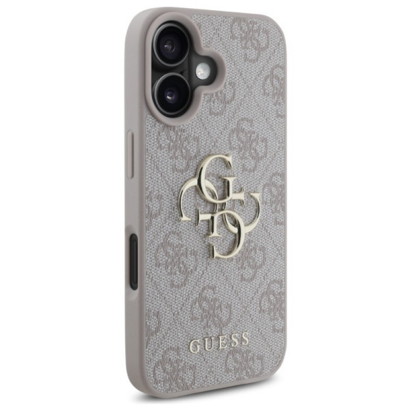 Guess GUHCP16S4GMGPI Apple iPhone 16 etui twarde 4G Big Logo, różowy